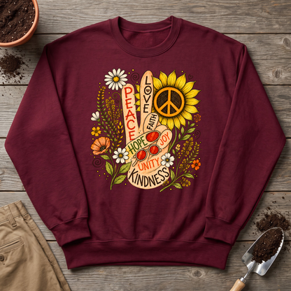 Flower Power Peace Sweatshirt