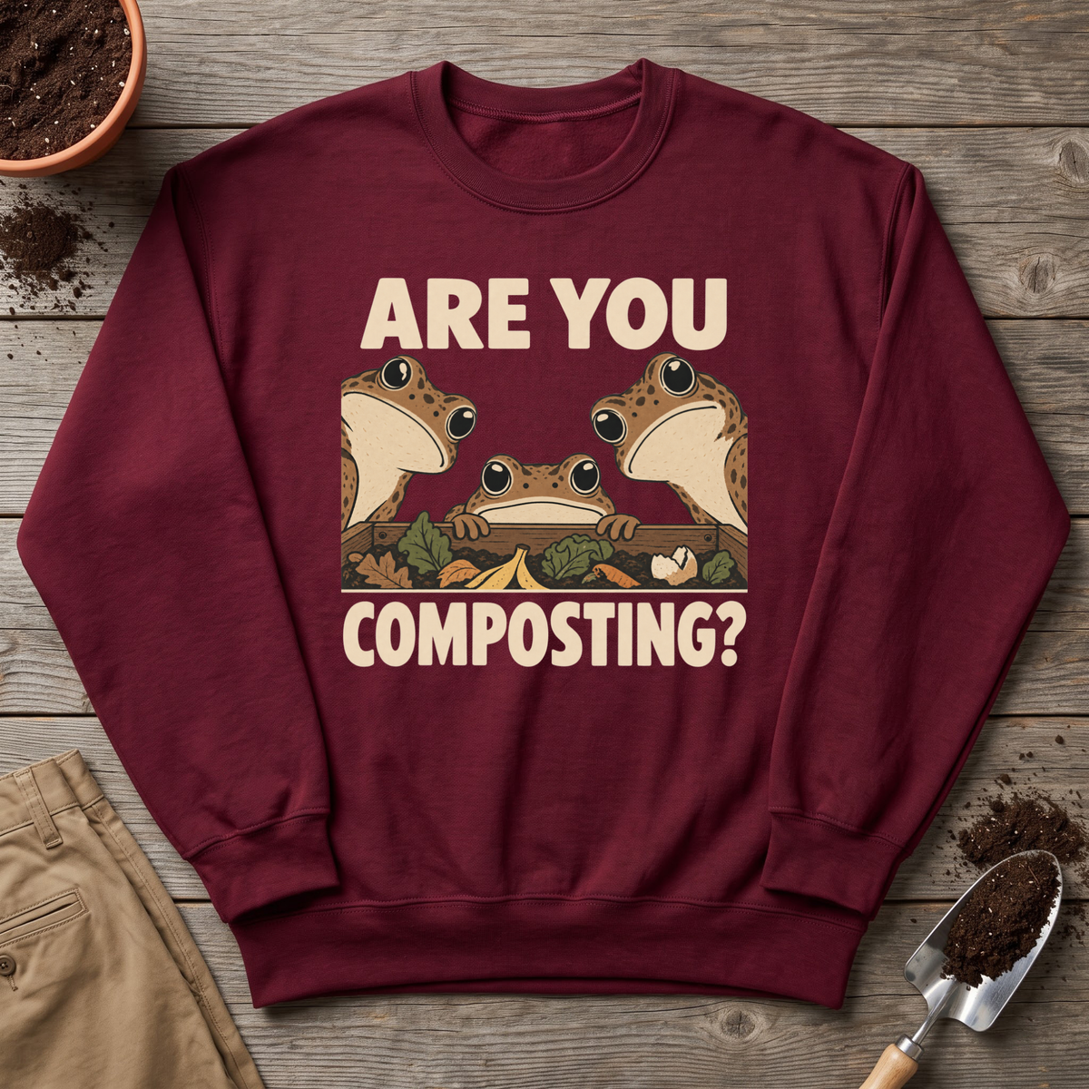 Are You Composting Frog Sweatshirt