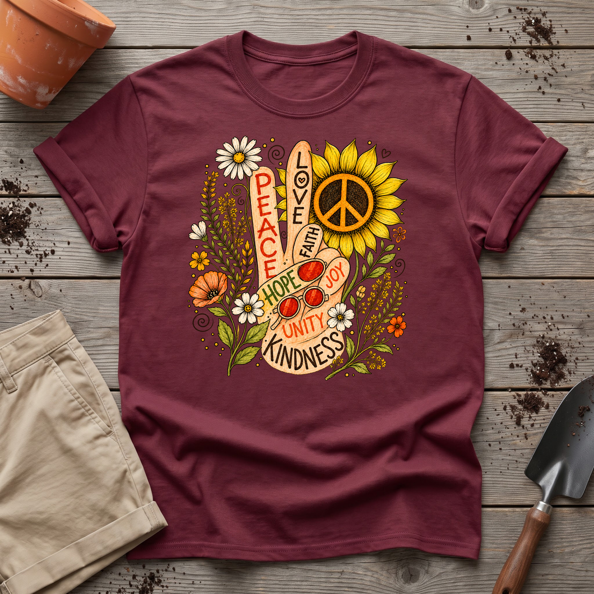 Flower Power Peace T-Shirt