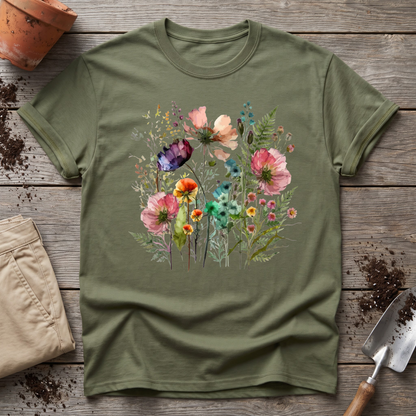 Watercolor Wildflowers T-Shirt