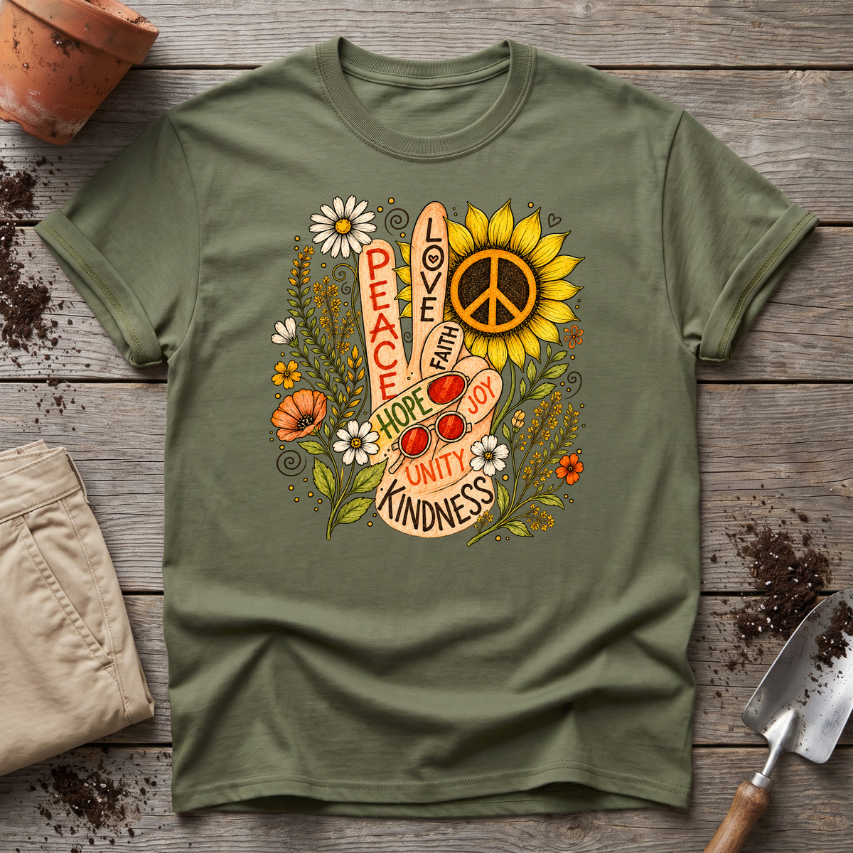 Flower Power Peace T-Shirt