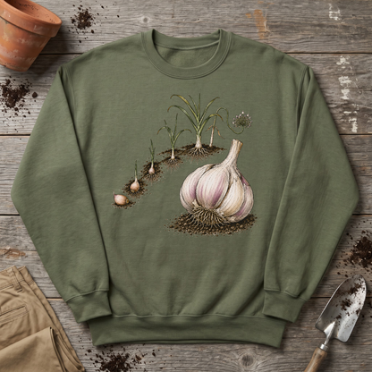 Garlic Growing Cycle Sweatshirt