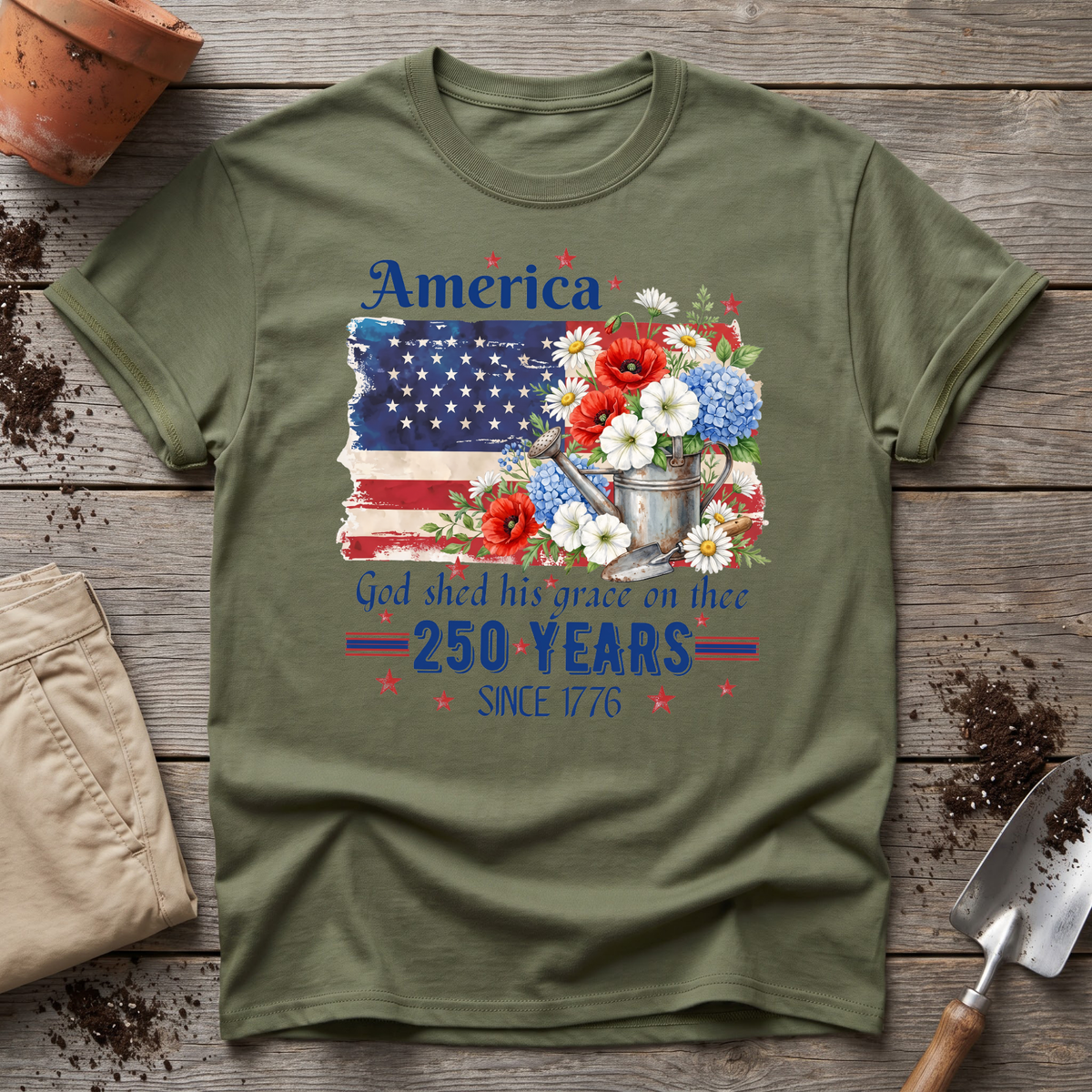 Grace in Bloom America T-Shirt