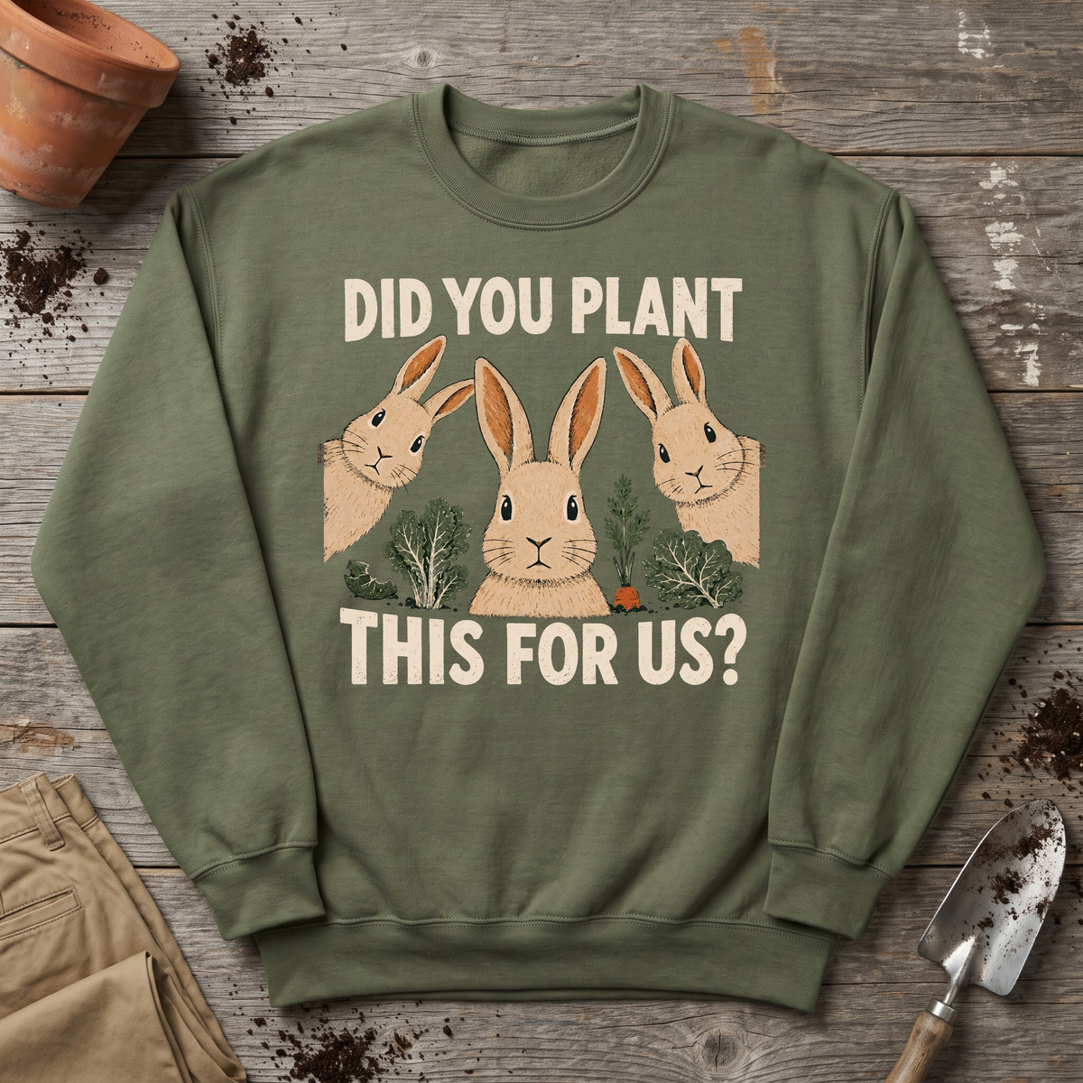Rabbit Garden Raid Sweatshirt