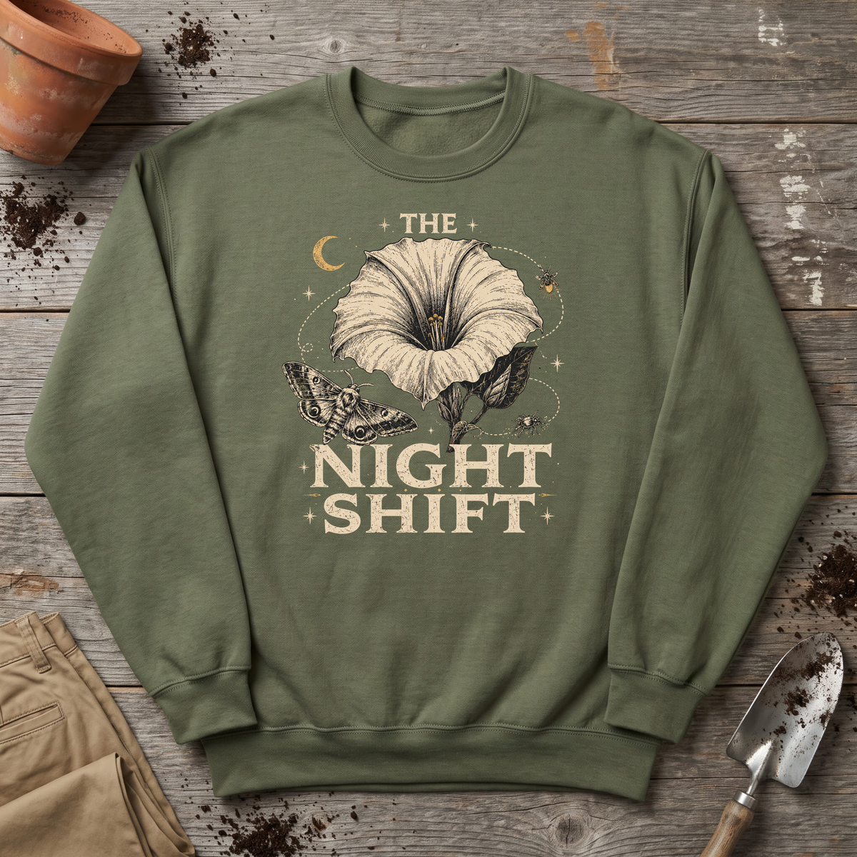 Night Shift Pollinators Sweatshirt