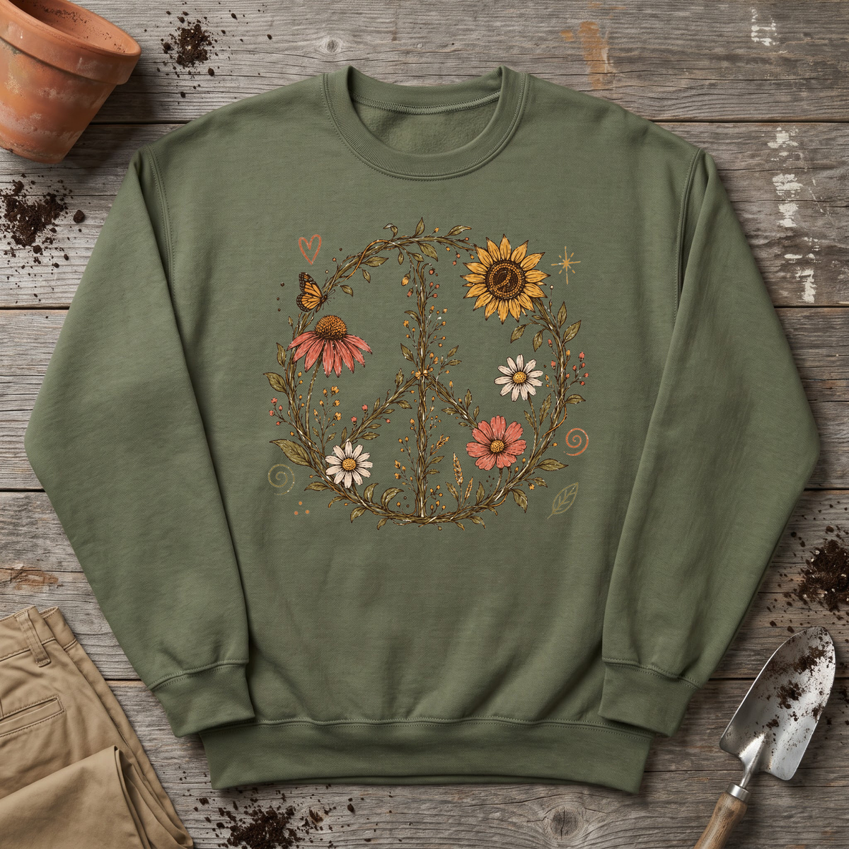 Wildflower Peace Sweatshirt