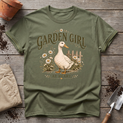 Garden Girl Duck T-Shirt