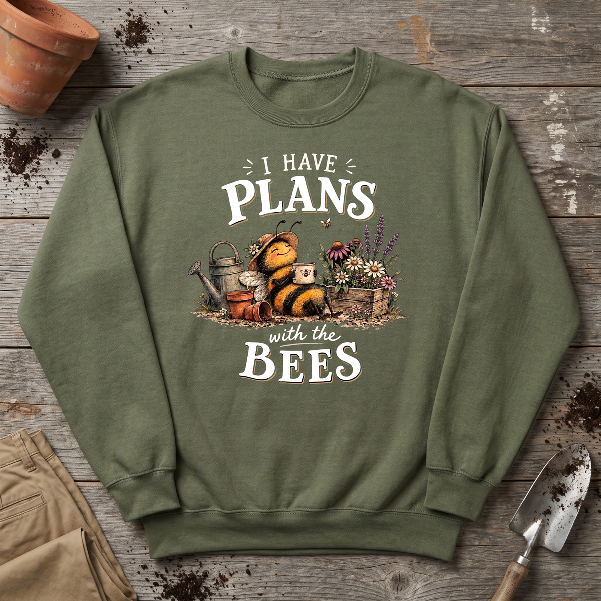 Plans With Bees Sweatshirt