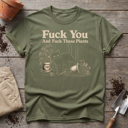 Cat vs Plants T-Shirt