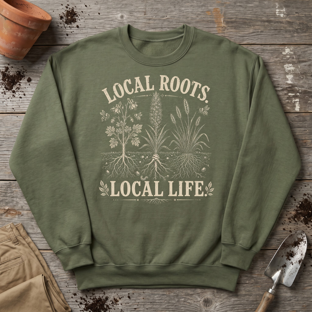 Local Roots Native Garden Sweatshirt