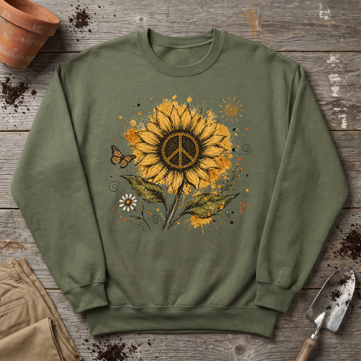 Sunflower Peace Sweatshirt