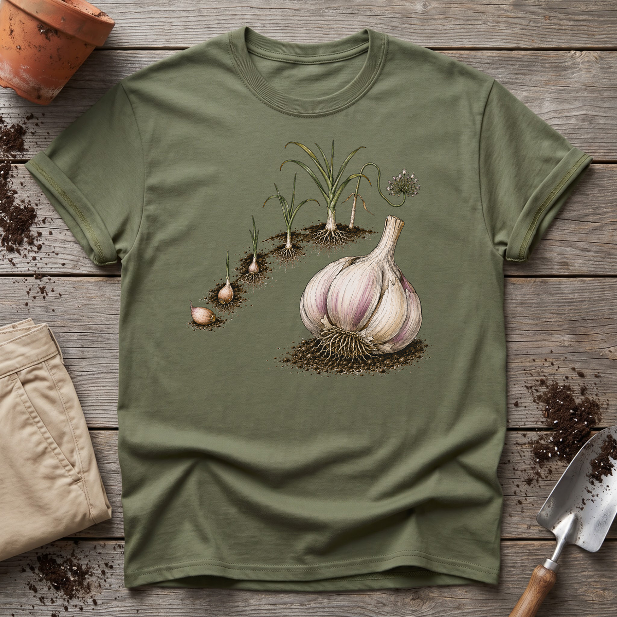Garlic Growing Cycle T-Shirt