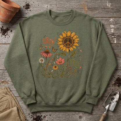 Grow Free Wildflowers Sweatshirt