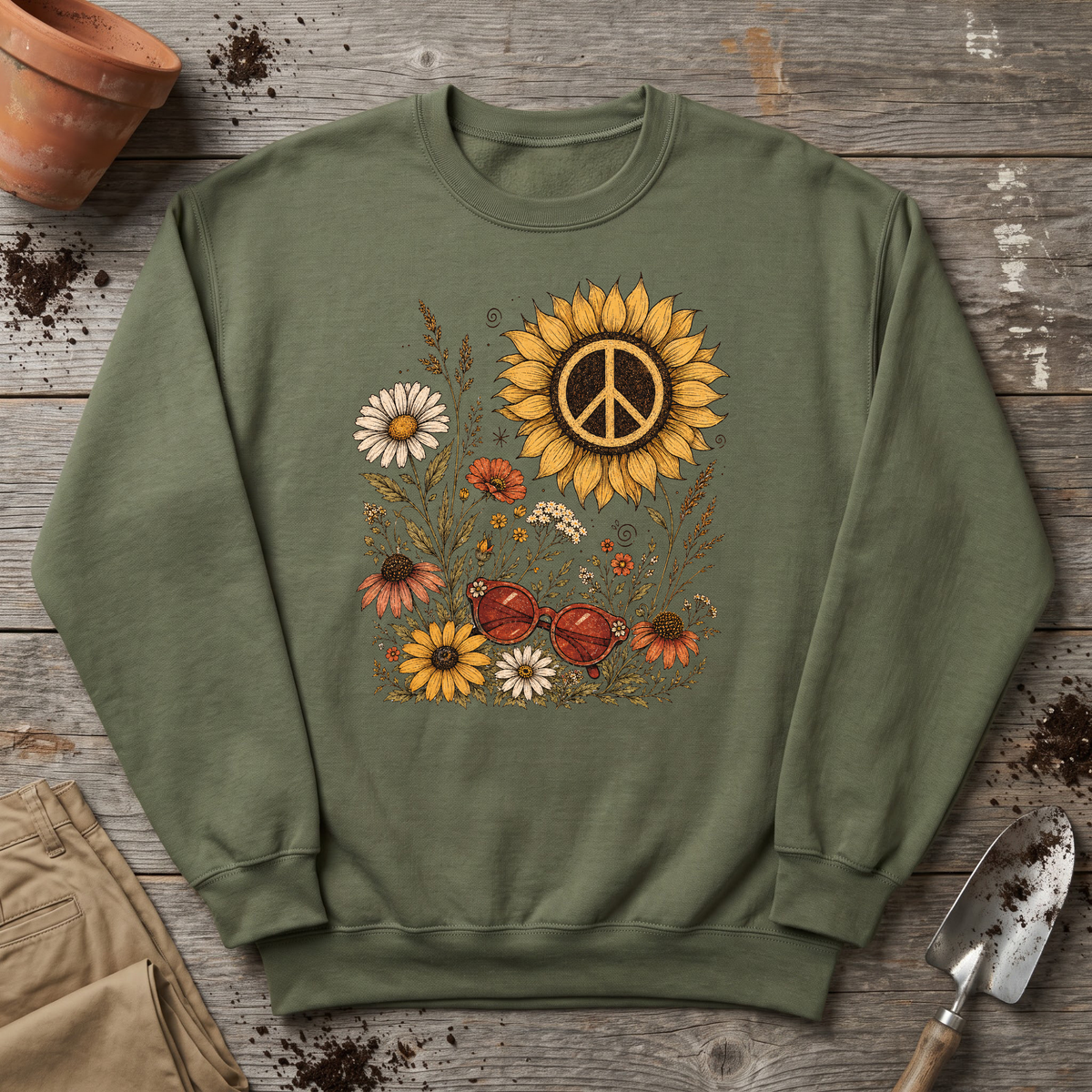 Sunflower Peace Sweatshirt