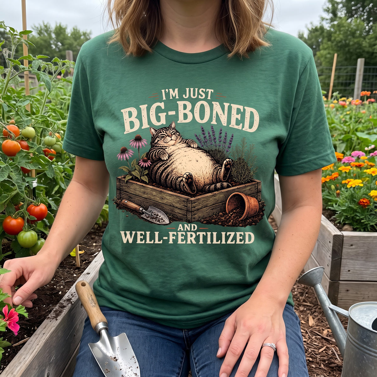 Well-Fertilized Garden Cat T-Shirt