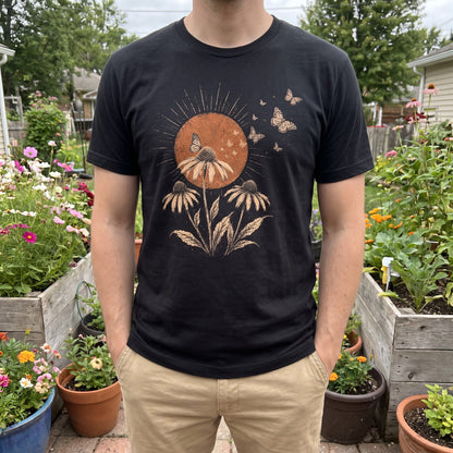 Coneflower Butterflies T-Shirt