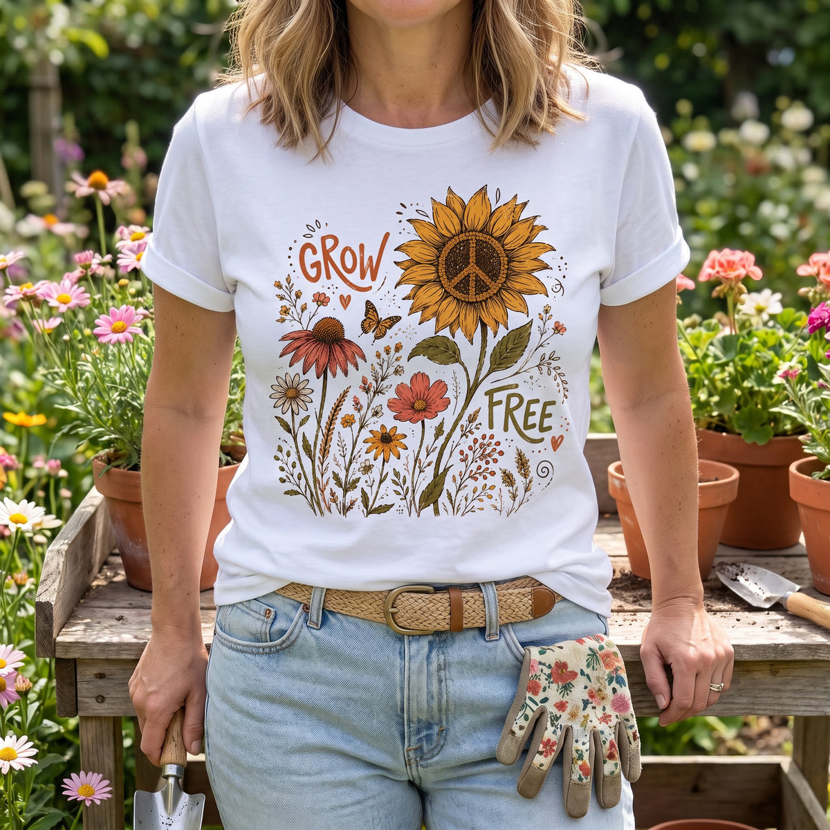 Grow Free Wildflowers T-Shirt