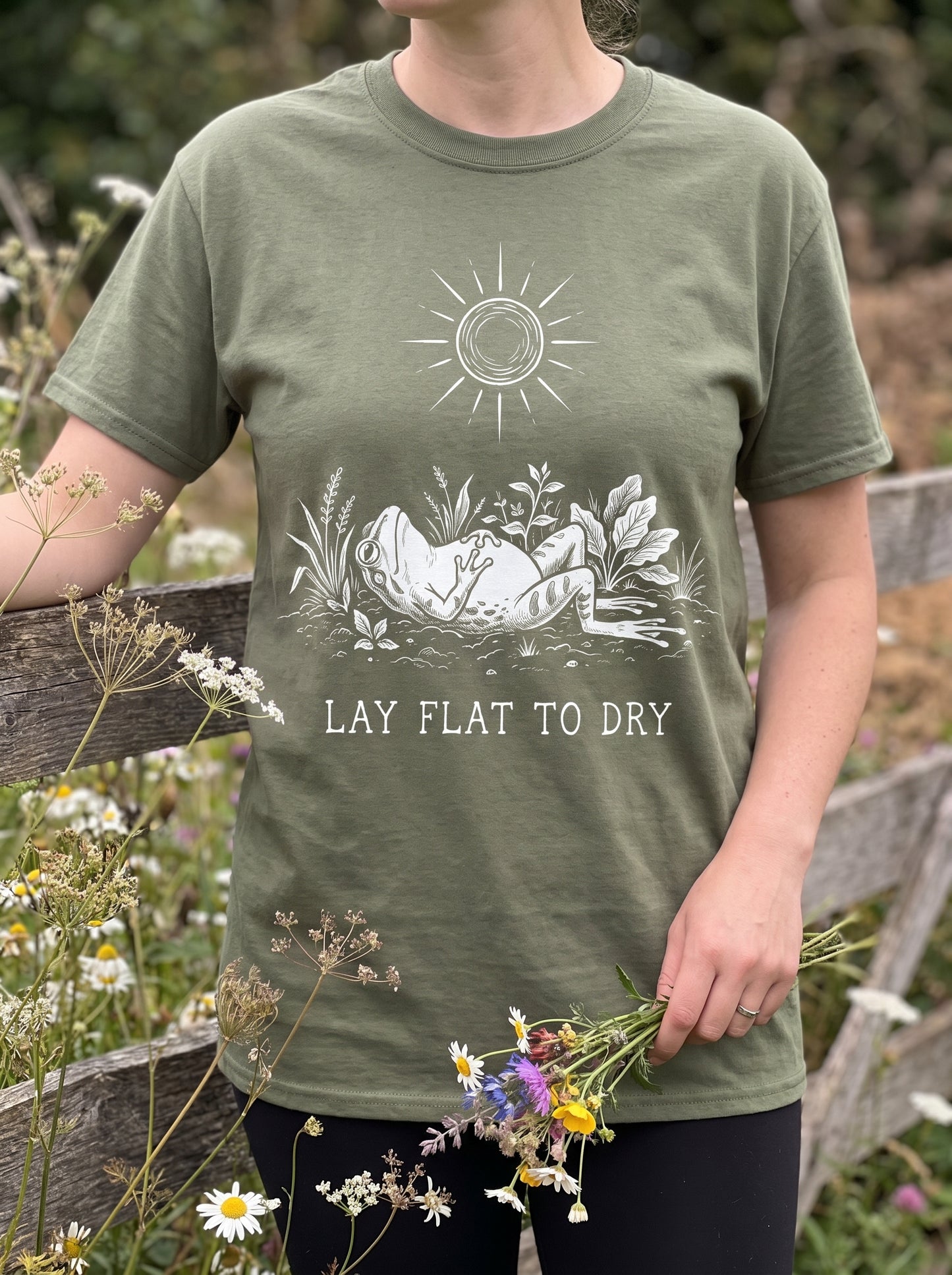 Lay Flat To Dry Frog T-Shirt