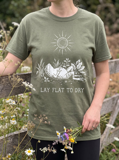 Lay Flat To Dry Frog T-Shirt
