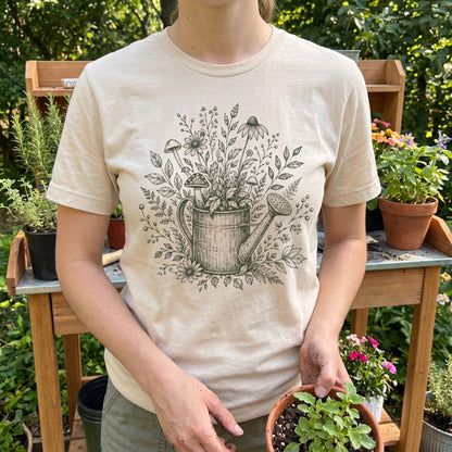 Botanical Watering Can T-Shirt
