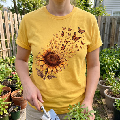 Monarch Sunflower T-Shirt
