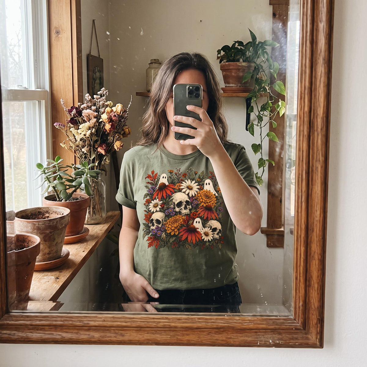 Ghostly Garden Blooms T-Shirt