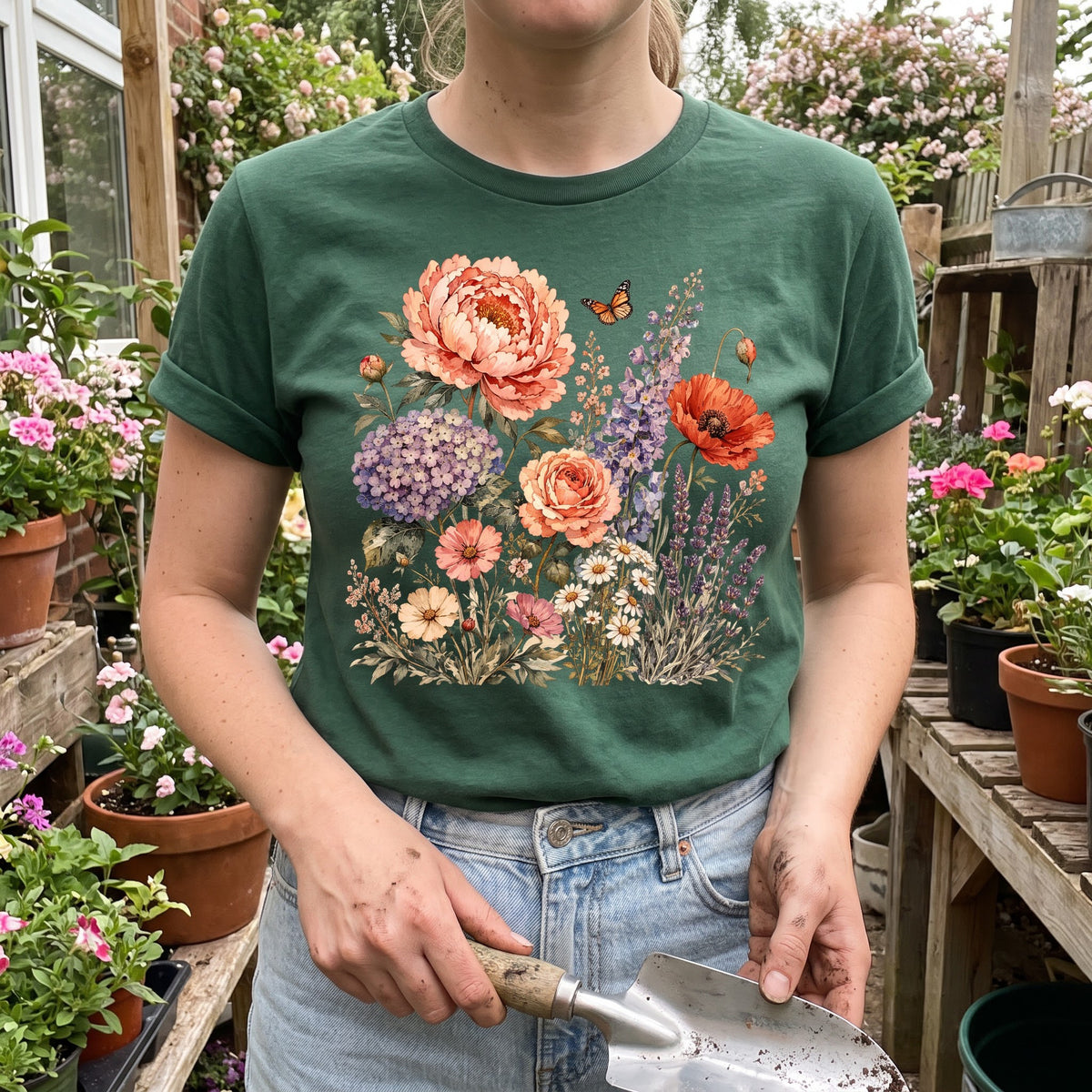 Vintage Garden Bouquet T-Shirt