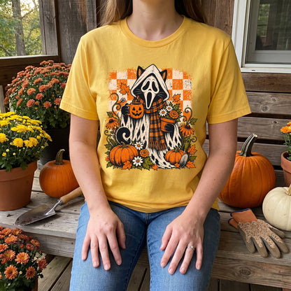 Spooky Garden Cat T-Shirt