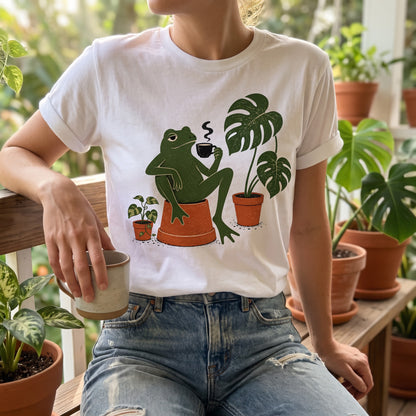 Plant Frog Coffee T-Shirt