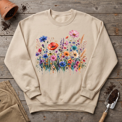 Watercolor Wildflowers Sweatshirt