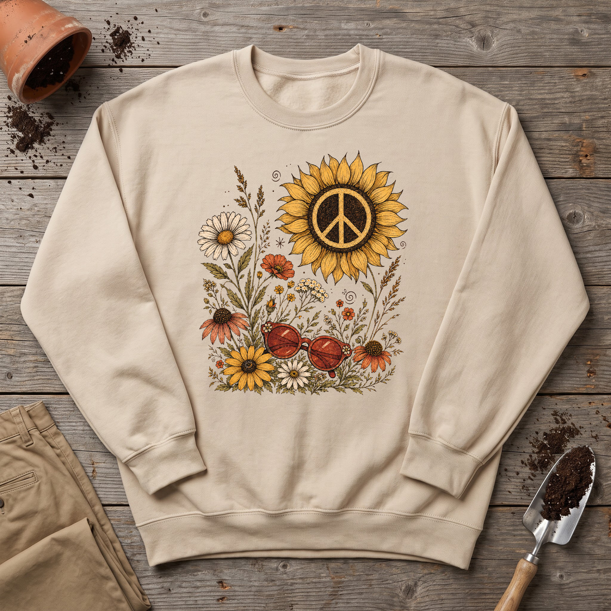 Sunflower Peace Sweatshirt