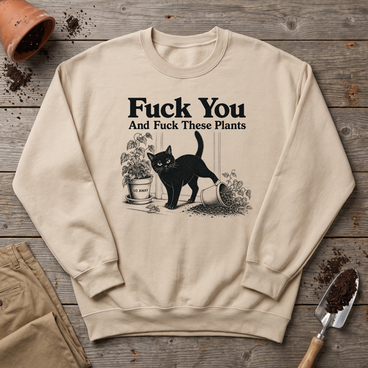 Cat vs Plants Sweatshirt