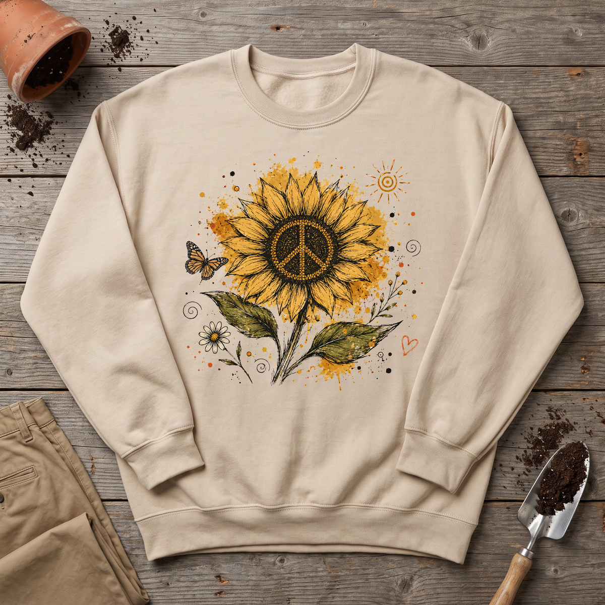 Sunflower Peace Sweatshirt