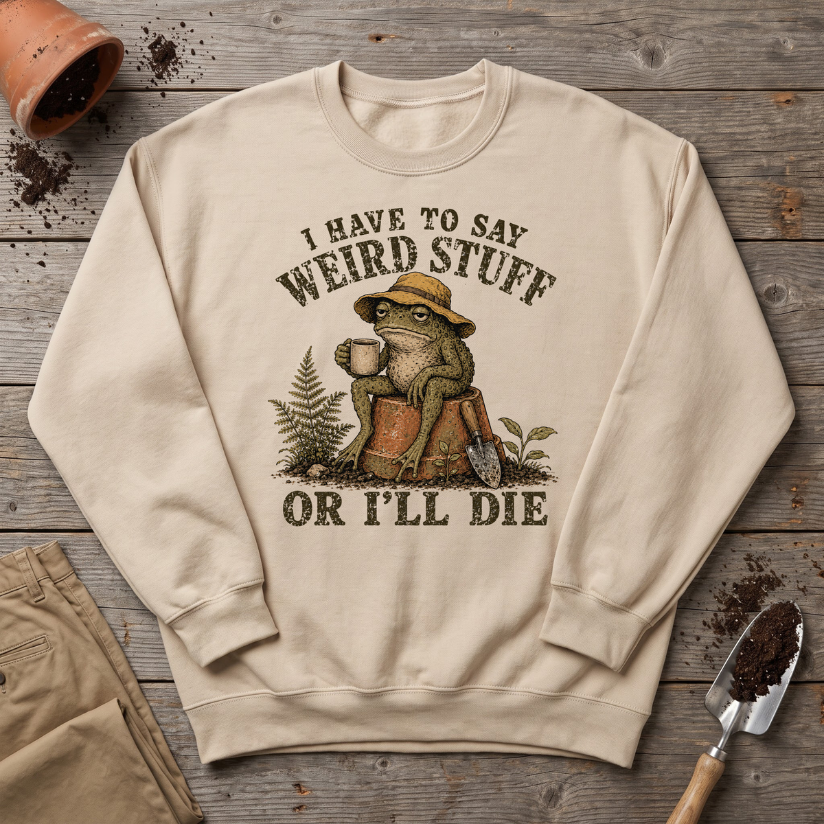 Weird Garden Toad Sweatshirt