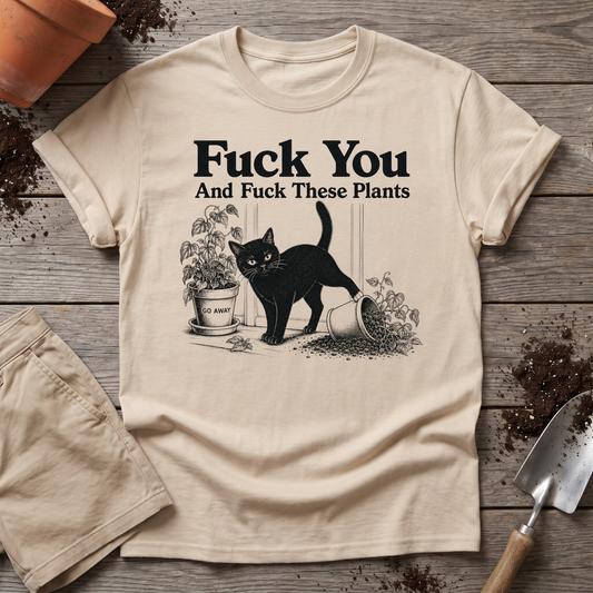 Cat vs Plants T-Shirt