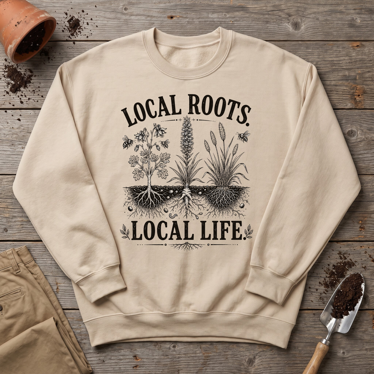 Local Roots Native Garden Sweatshirt