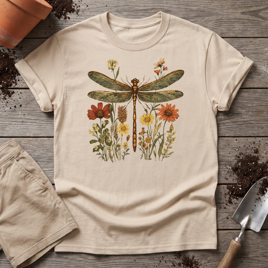 Dragonfly Wildflowers T‑Shirt