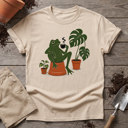 Plant Frog Coffee T-Shirt