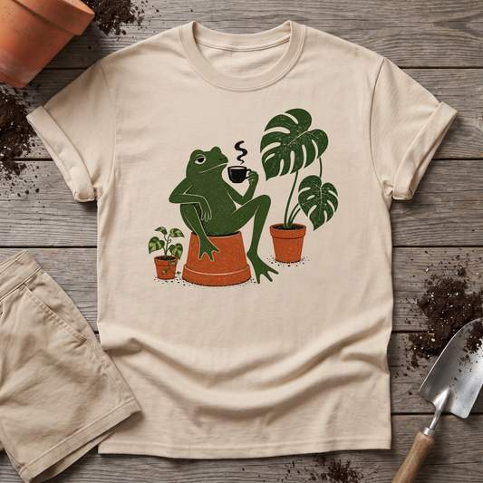 Plant Frog Coffee T-Shirt
