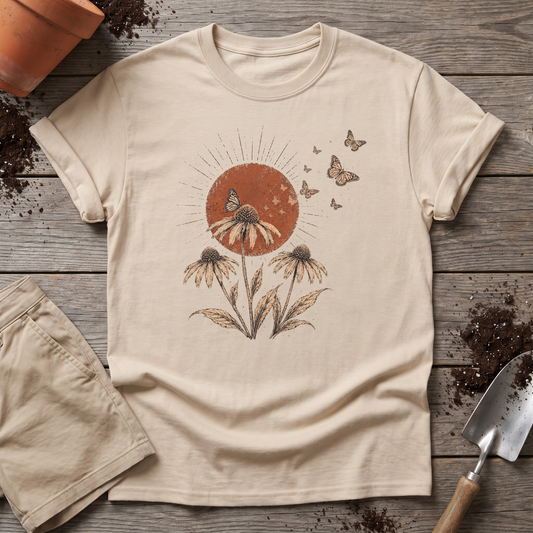 Coneflower Butterflies T-Shirt