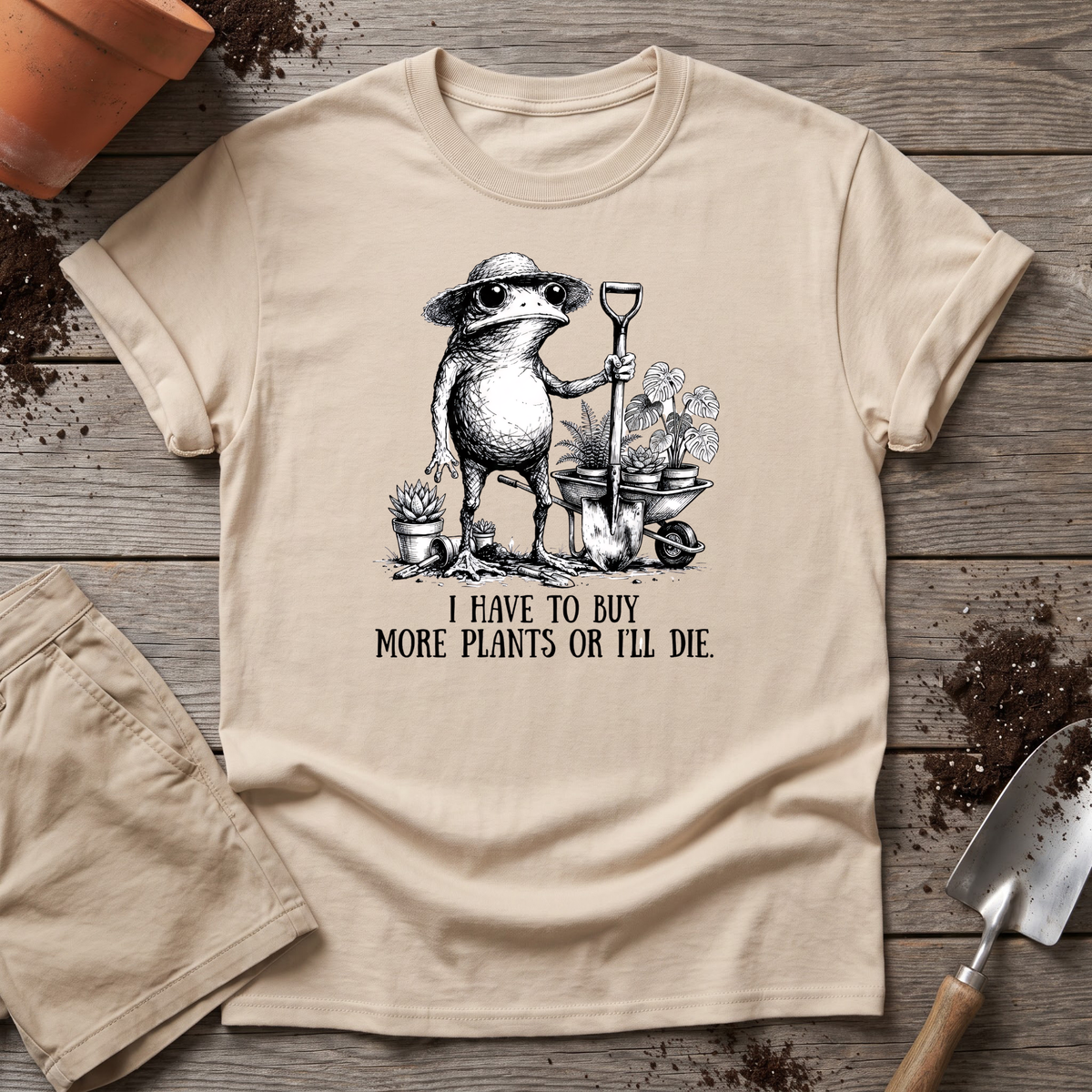 Funny Frog Plant Lover T-Shirt
