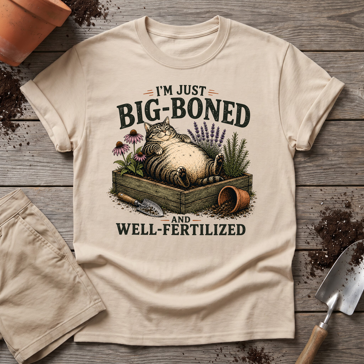 Well-Fertilized Garden Cat T-Shirt