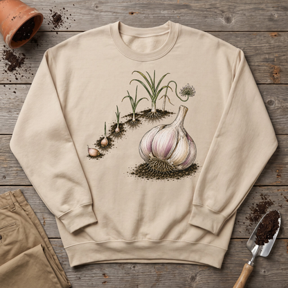 Garlic Growing Cycle Sweatshirt