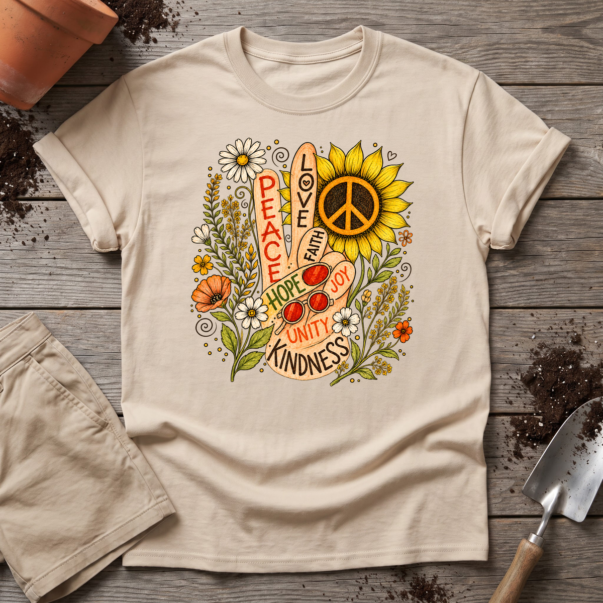 Flower Power Peace T-Shirt