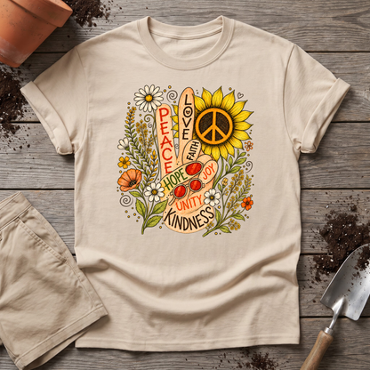 Flower Power Peace T-Shirt