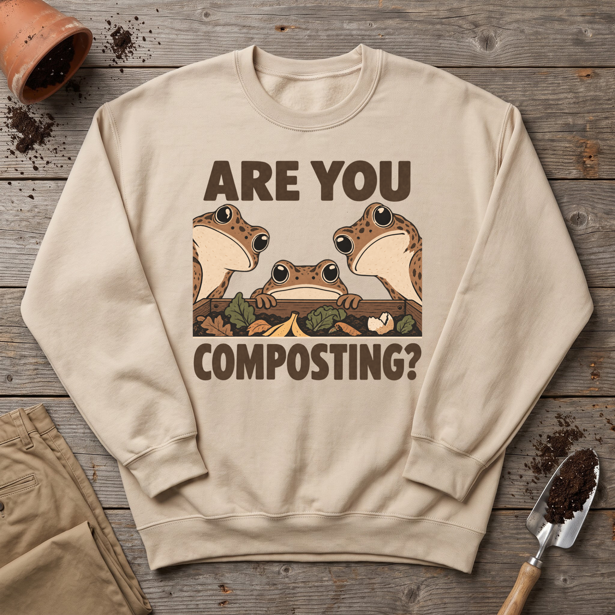 Are You Composting Frog Sweatshirt