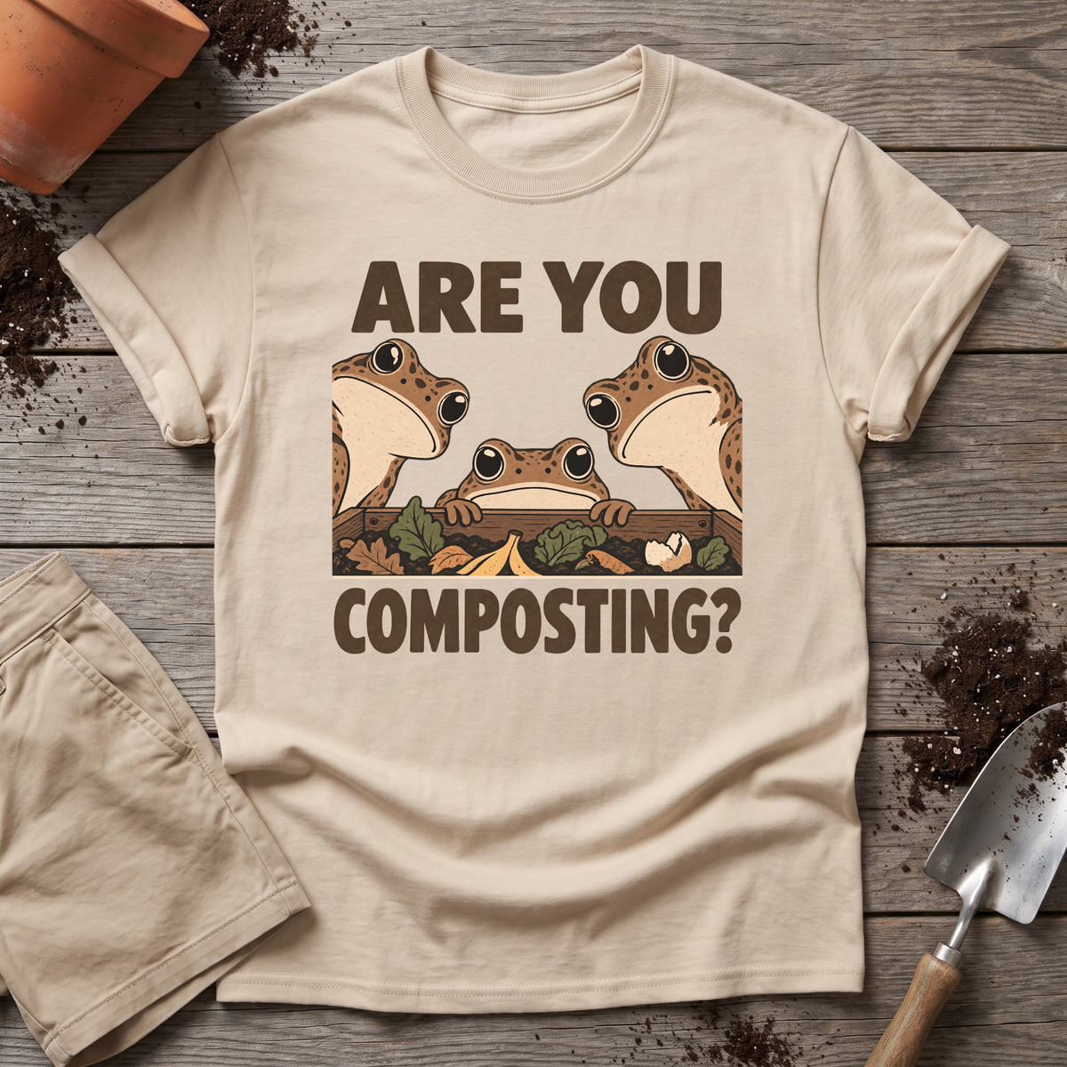 Are You Composting Frog T-Shirt