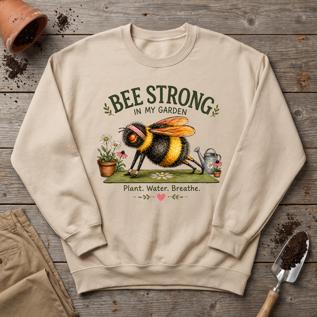 Bee Strong Garden Sweatshirt