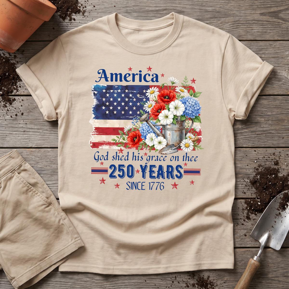 Grace in Bloom America T-Shirt