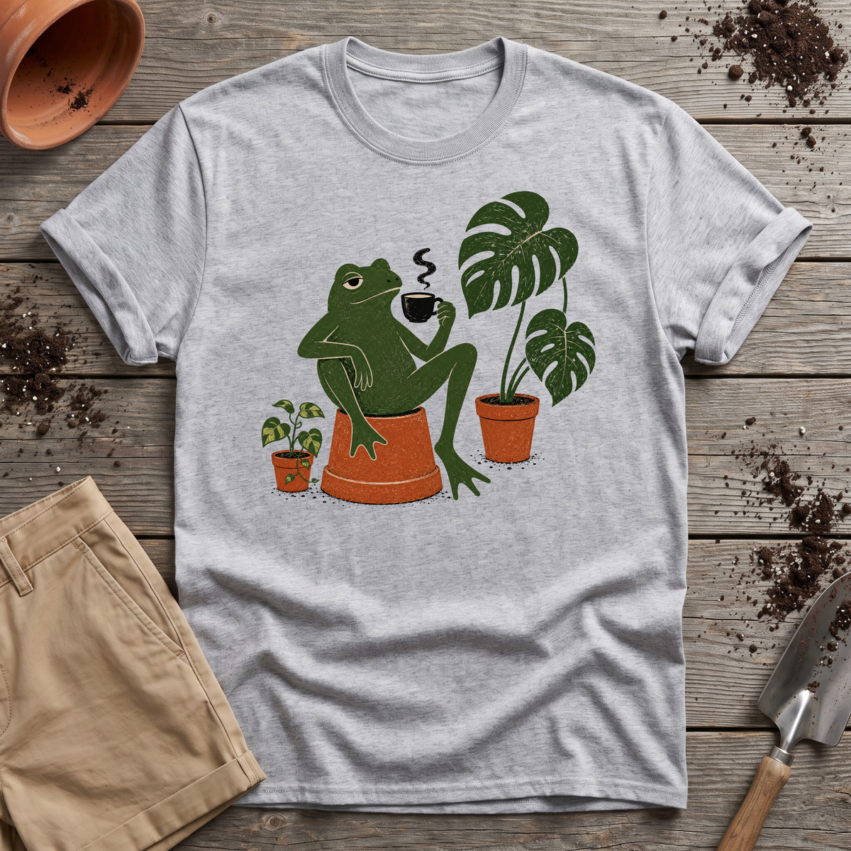 Plant Frog Coffee T-Shirt